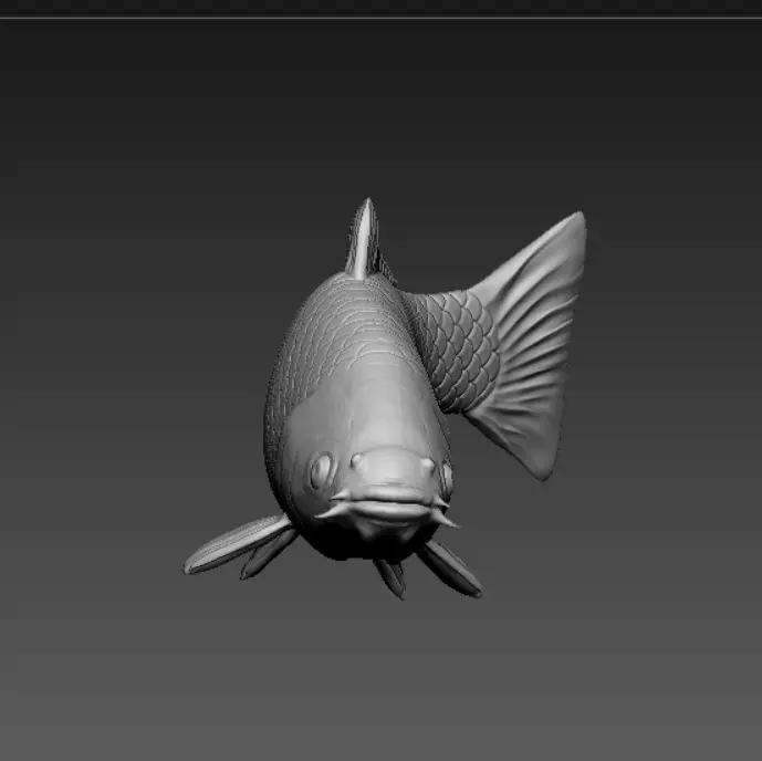 KOI-FISCH - BEREIT FÜR 3D-DRUCK