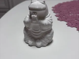 Meditating frog garden decoration