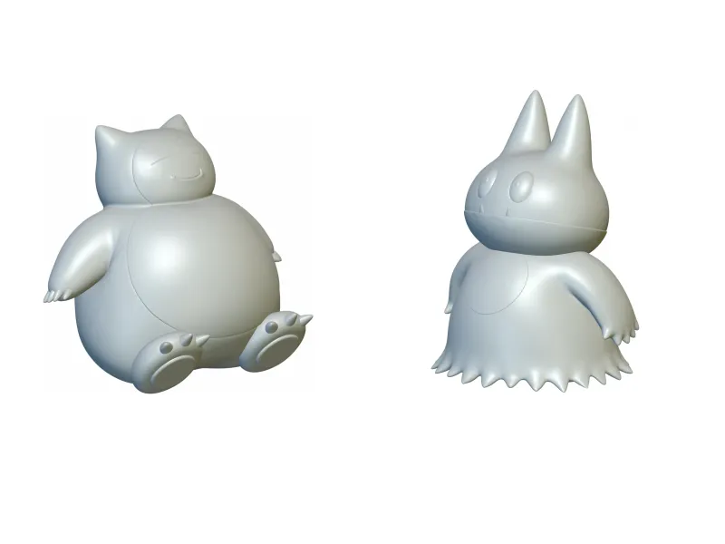Pokemon Snorlax & Munchlax (#143 & #446) - 3D Printing!