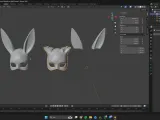 Bunny Mask - Easy Print - Human Compatible-3
