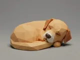 Dog Low Poly-0