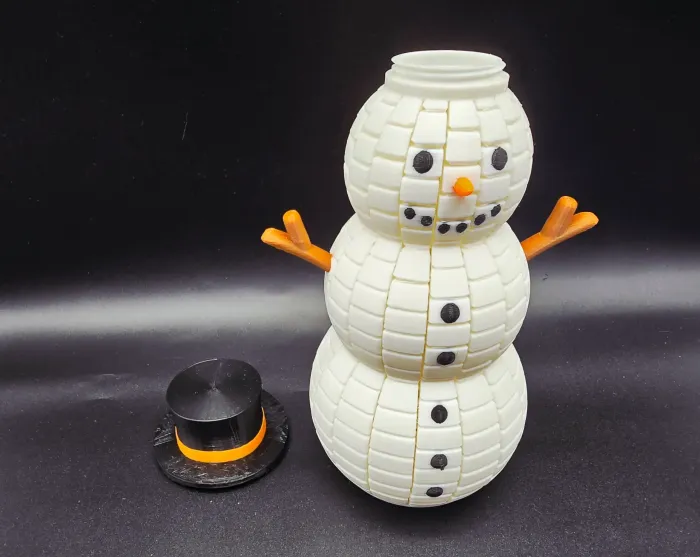 3D Printer Files | 3MF File | Flexi Snowman Fidget | Creality Cloud