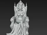 the queen, sitting on the throne-4