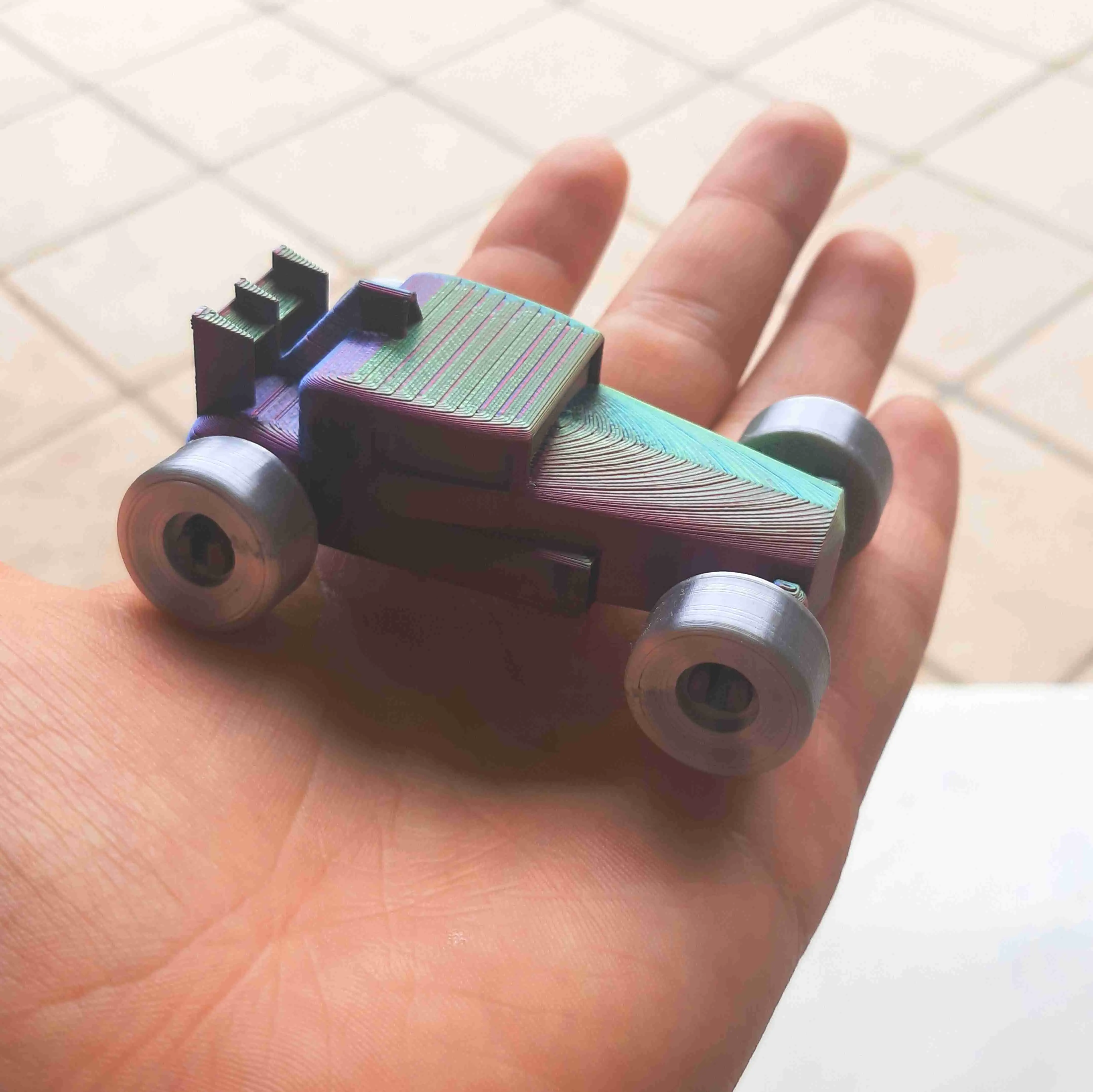 Mini F1 Hot rod #002  (PRINT IN PLACE, NO SUPPORT)