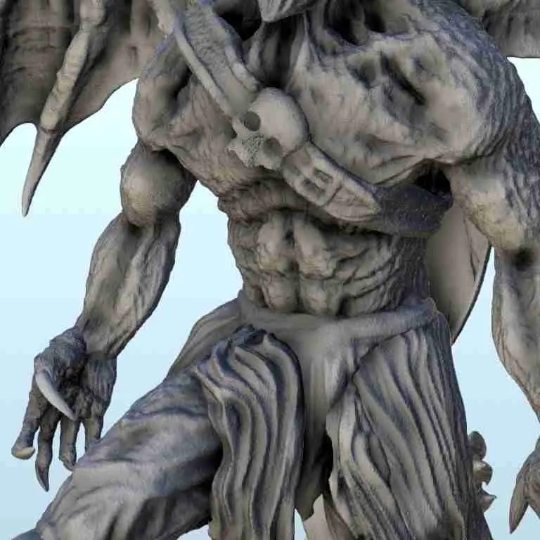 Geflügelter Dämonenlord mit Hörnern - Figur Dark Miniatures Warham