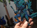 Sahagin, Lizard man, Reptilian Lithophane, 3d art-1