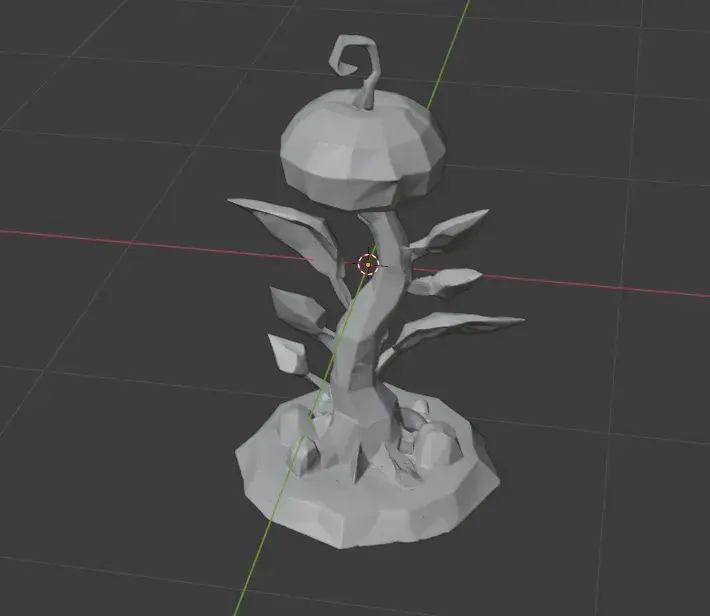 Polygonal Blossom D&D tabletop miniature