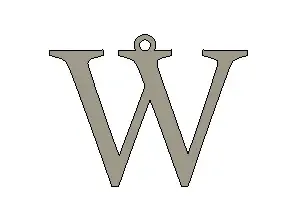 W - keychain