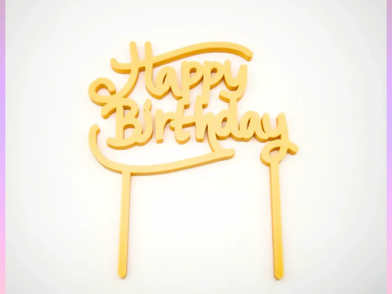 Happy Birthday - Cake topper