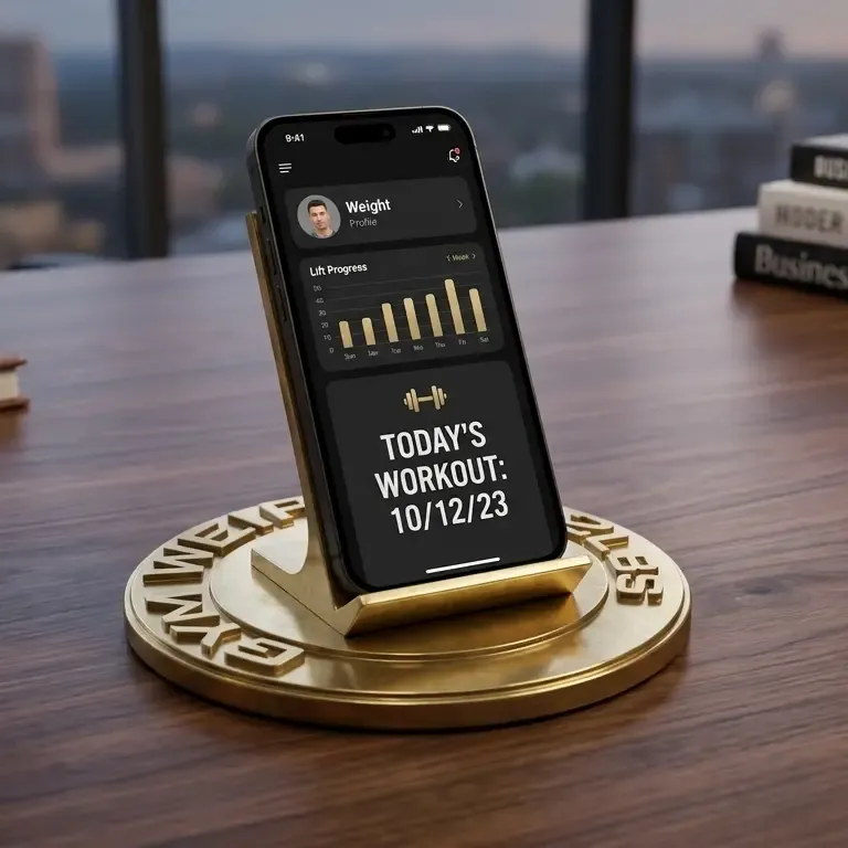 WEIGHT DISK STYLE SMARTPHONE HOLDER