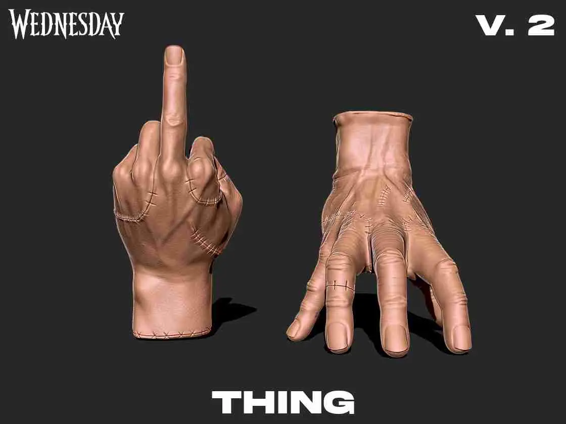 Thing V-2 Wednesday series 3D Print model