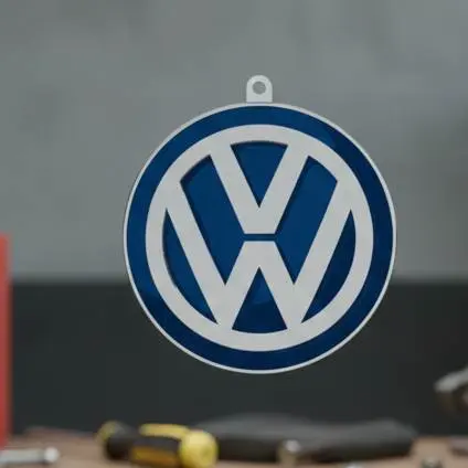 Volkswagen Logo Keychain – Multi-Color / Single Color Option