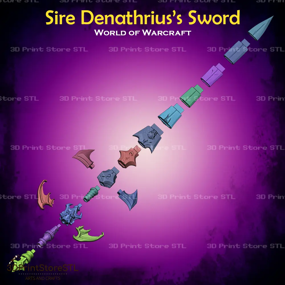Sire Denathrius Sword Cosplay World Of Warcraft - STL File