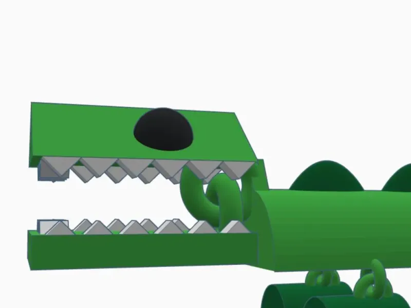 cute articulated crocodile