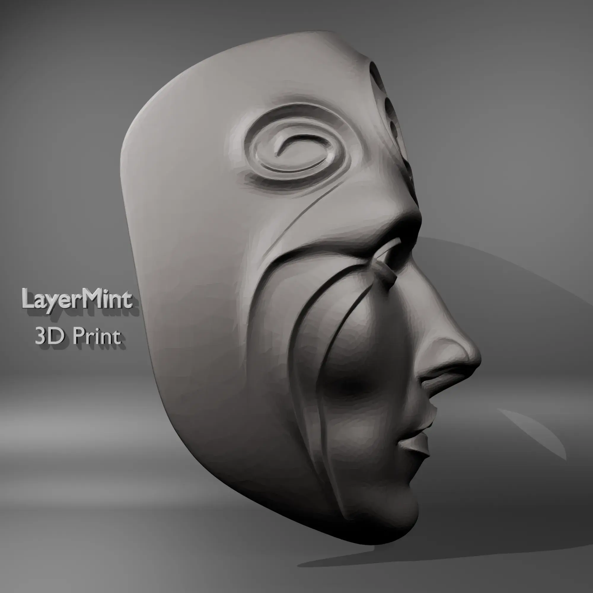 Detailed Mask Cosplay STL Download - Elegant Ornamental Face Mask Detailed 3D ...
