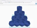 10 Space Hexagonal Desktop Organizer-0
