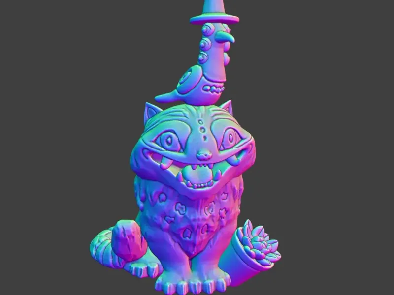 Detailed Derpy Jinu Demon Tiger Kpop demon hunters fanart