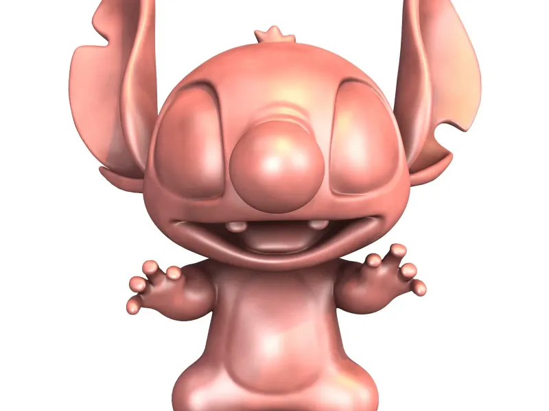 Cute Alien Cartoon Figurine for 3D Print