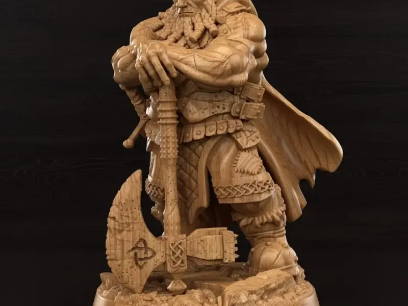 Viking warrior statuette