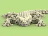 Articulated lizard armadillo for 3D printing | STL-4