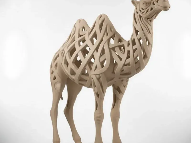 Kamel - Kollektion Tiere und Kurven - abstrakte Kunst - Dekor