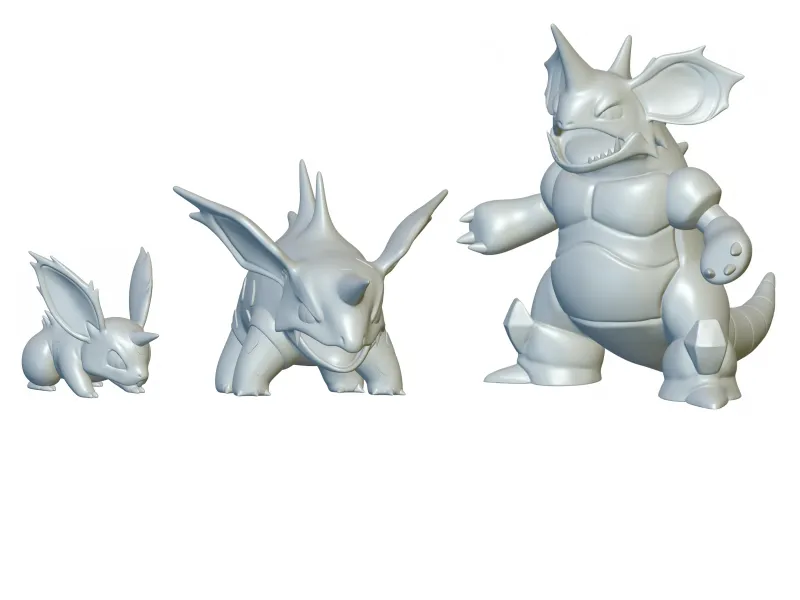 Pokemon Nidoran & Nidorino & Nidoking (#32 & #33 & #34)