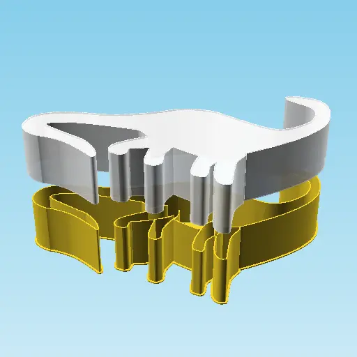 Dinosaur Icon 0035, nestable box (v2)