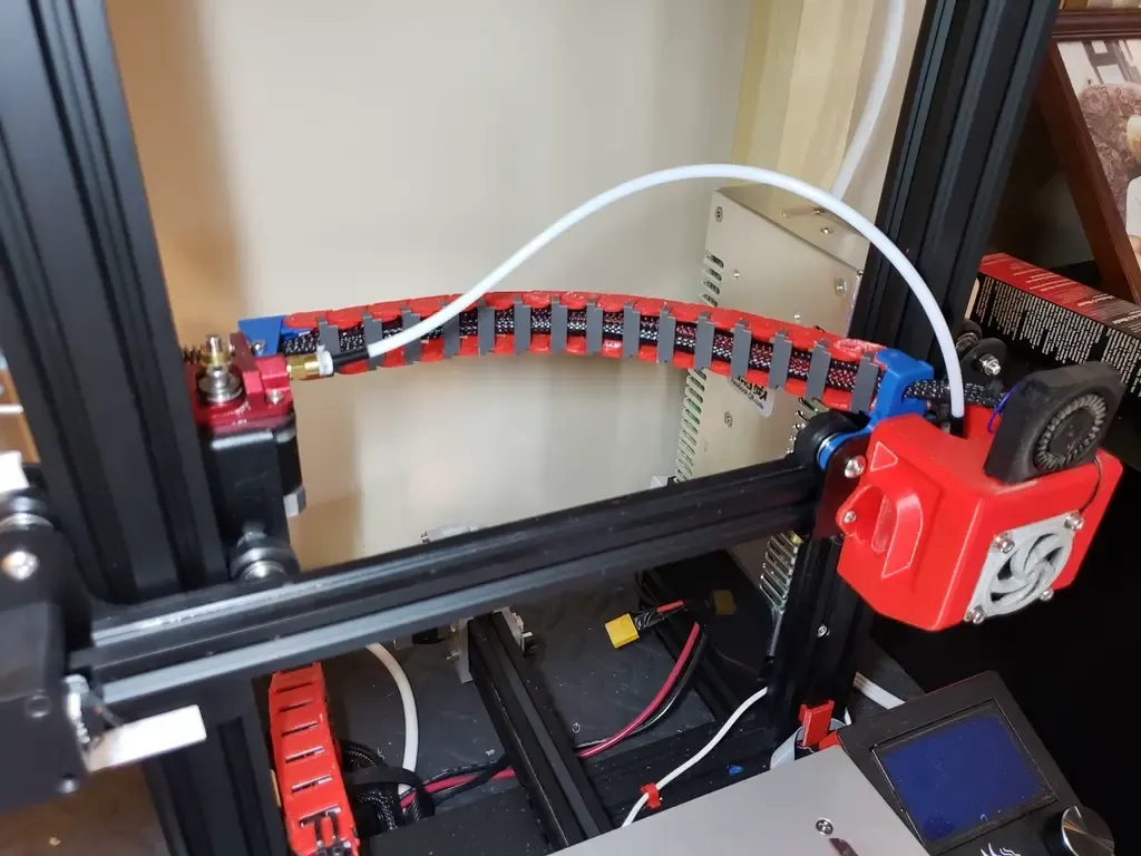 Improved Ender 3 (A10) Hot End Cable Chain Links