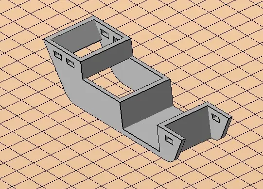 Creality CR-10S5 Strain relief bracket for heated bed cable