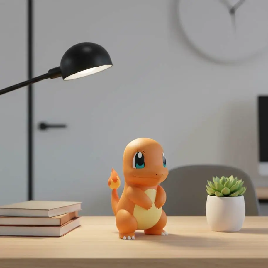 🔥 Charmander Collectible Figure STL - The Original Fire Sta