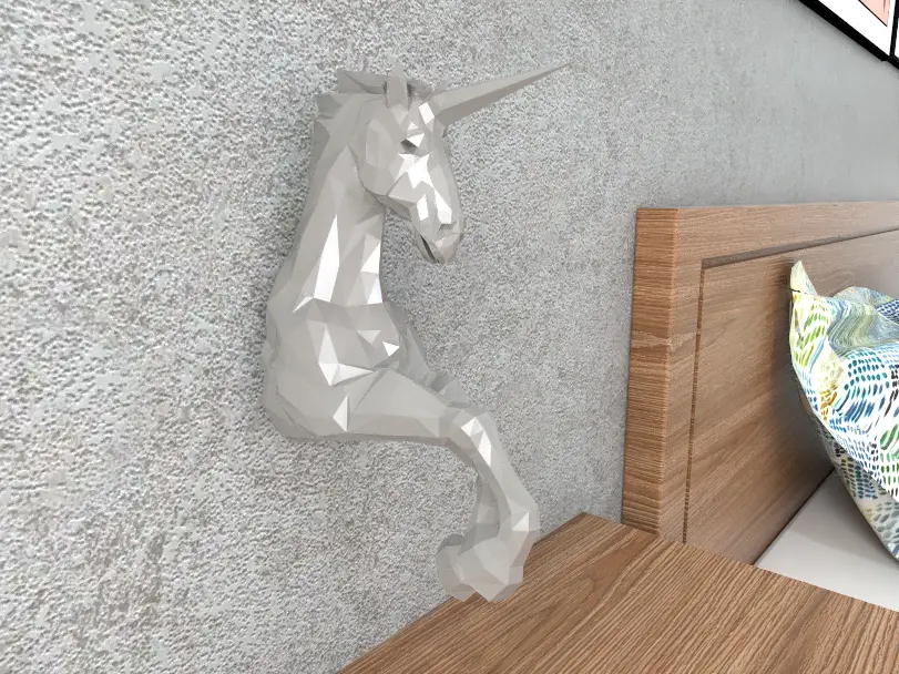 Unicorn Wall Lowpoly