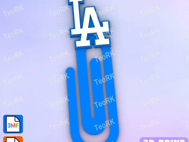 Paperclip Los Angeles Doggers - Baseball - bookmark