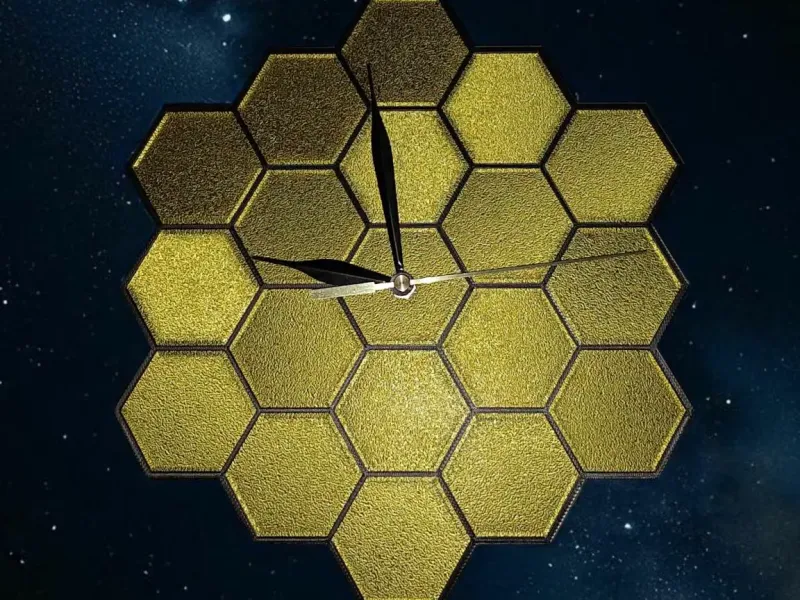 James Webb Telescope Wall Clock