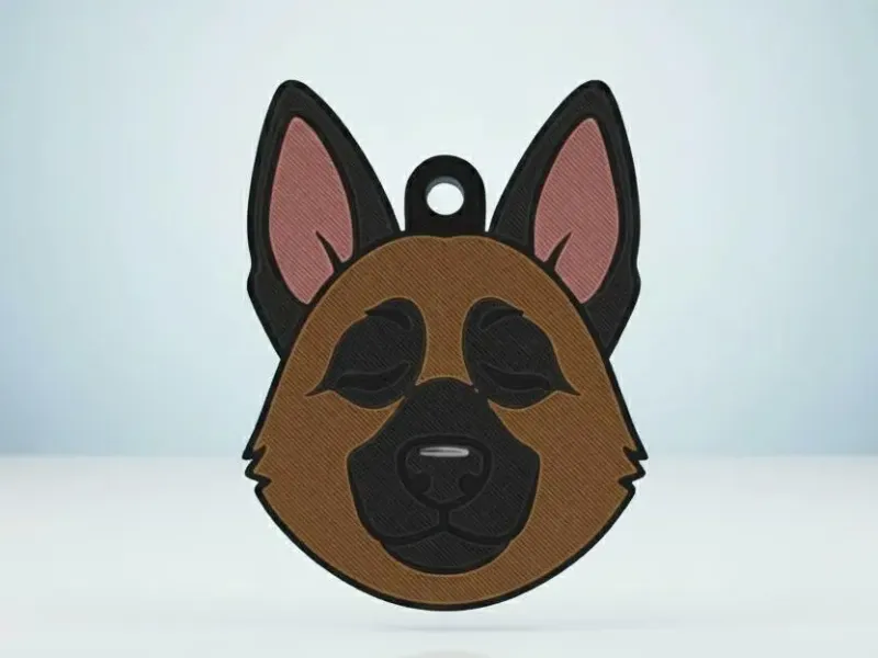 German Shepherd Keychain #2