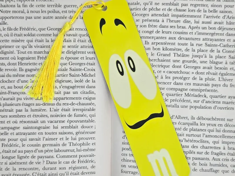 Bookmark M&M's Jaune