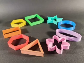 Basic shapes cookie cutters