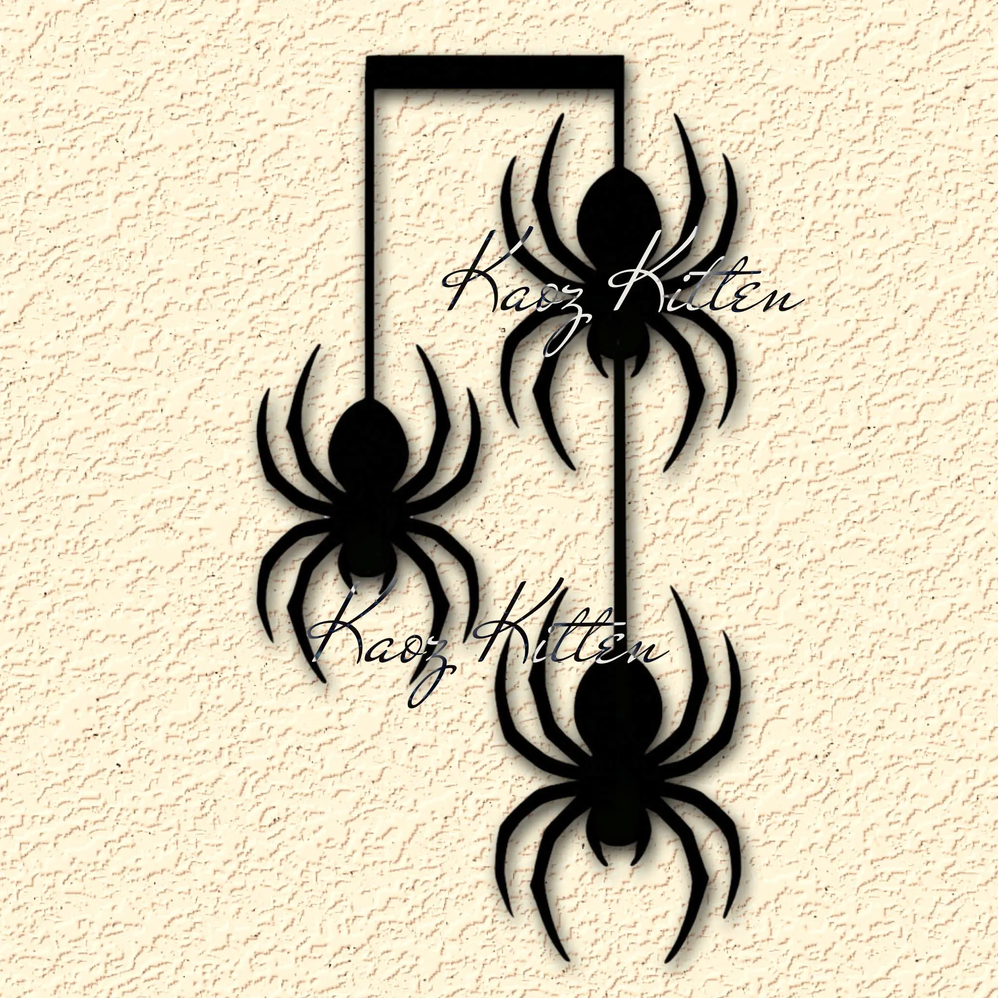 Creepy Crawler Hanging Spiders Wall Art Home Decor