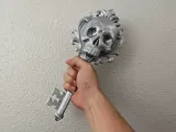 Gothic Skull Skeleton Key Wall Sculpture-2