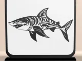 Shark Line Art Decor – 3D Printable Table Decoration-1