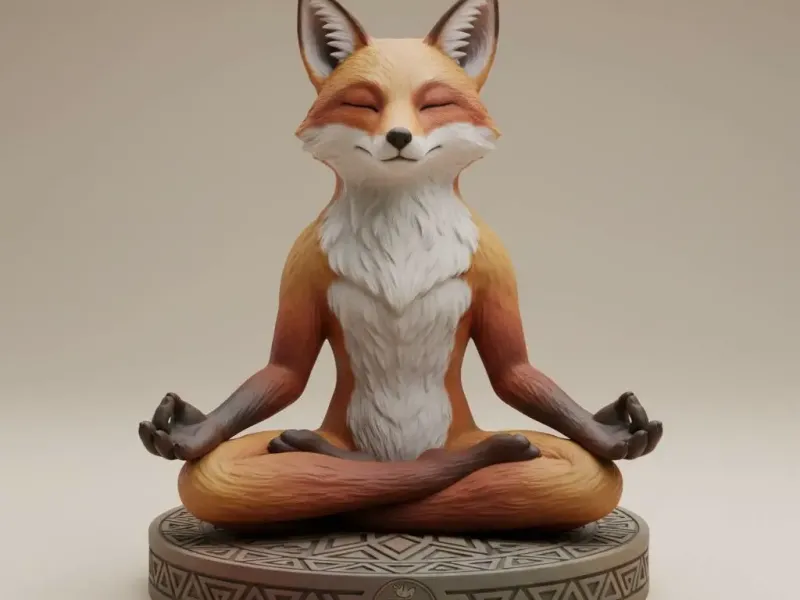 Espírito Zen da Raposa em Meditação – Noah0x03