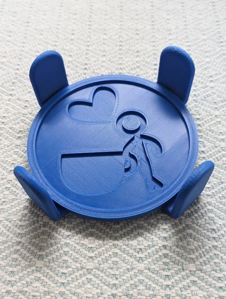 Stick Figure Coffee Cup Coaster w/holder (holds 6)