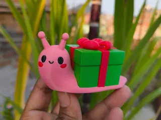 Christmas Special - Cute little Snail ( Gift Box )