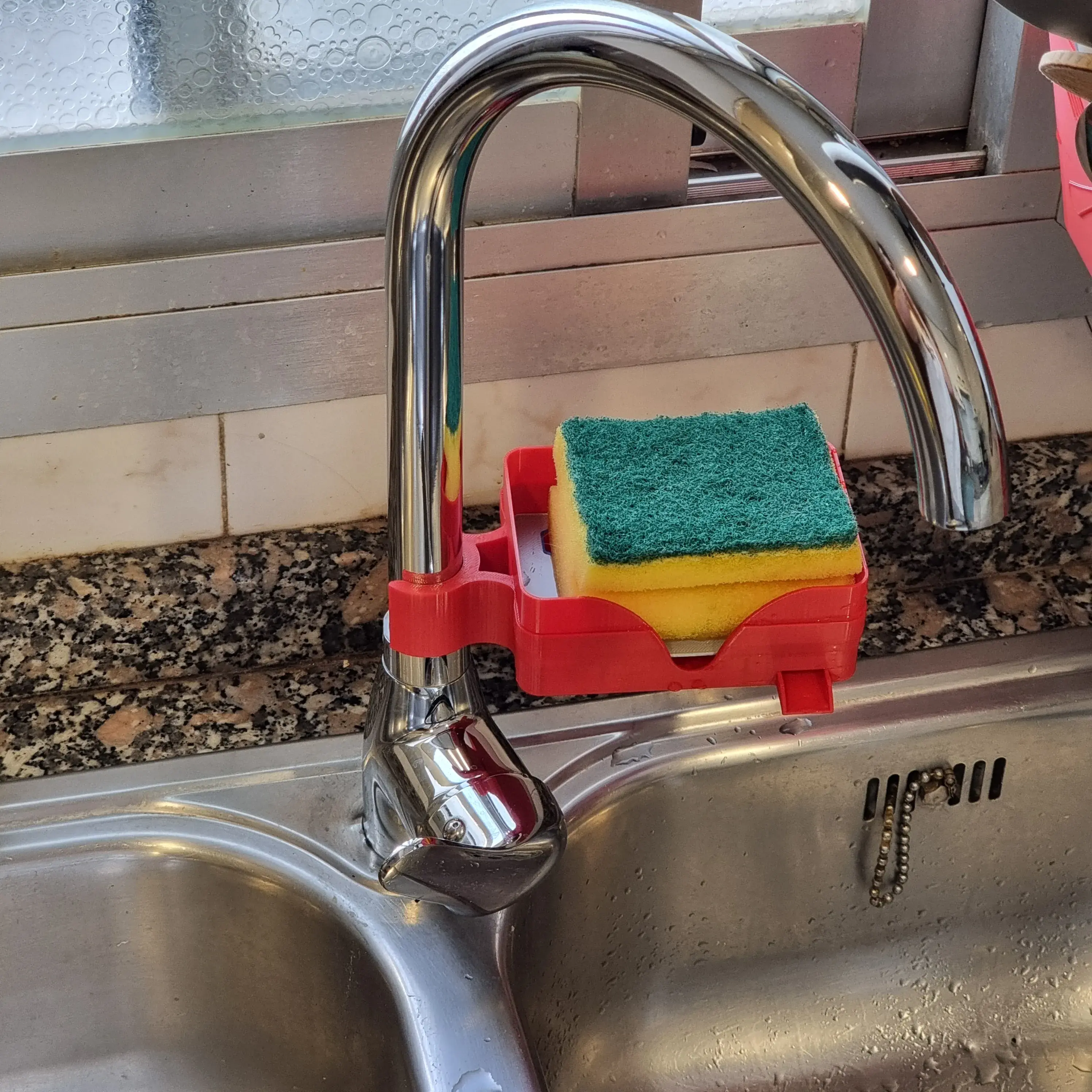 Faucet sponge holder ( NO SUPPORT/ NO HARDWARE )