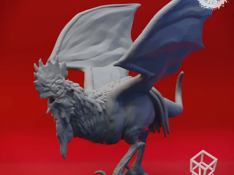 Cockatrice - Tabletop Miniature (Pre-Supported)