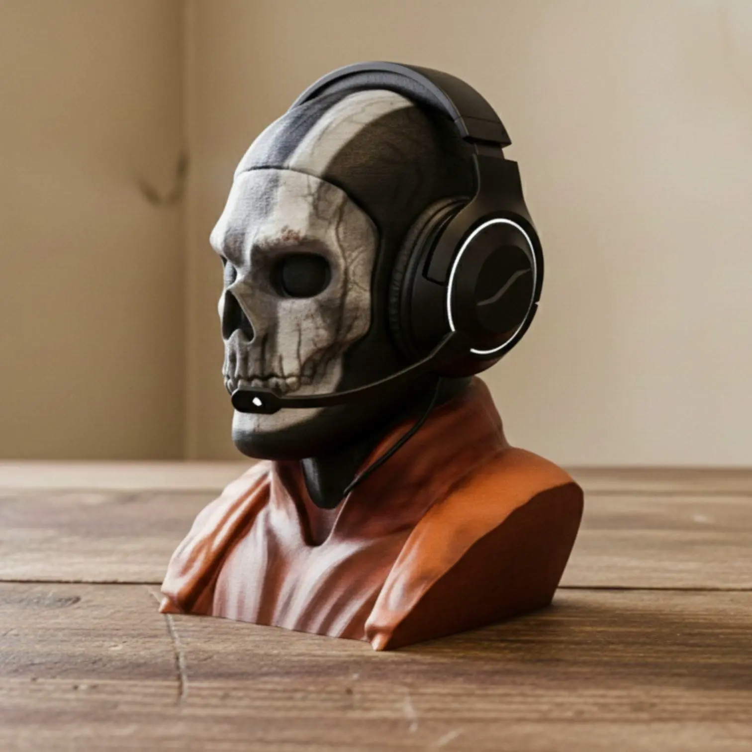 Ghost Headset Stand ゲーミングインテリア Home Decorations & Ornaments STL Download - ghost call of duty