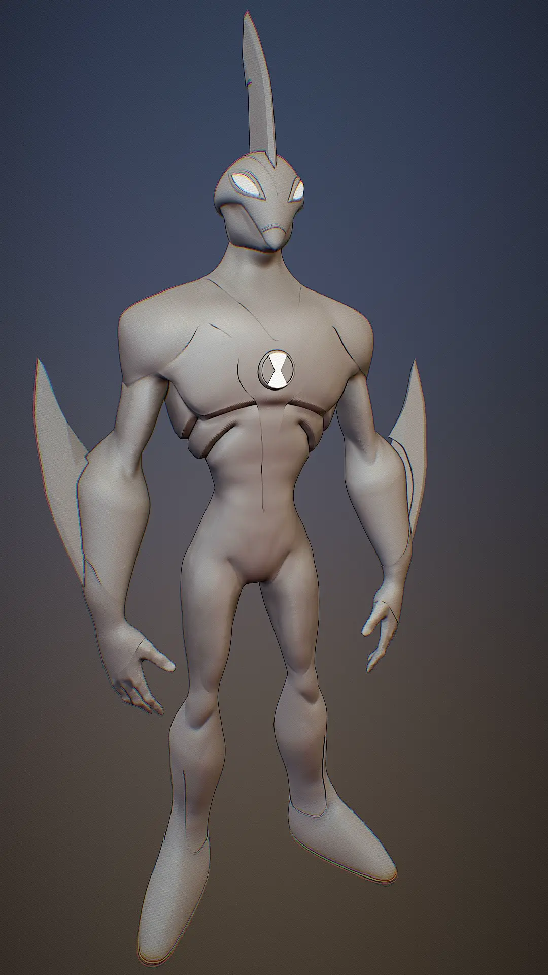 Waybig 3D Model - Ben 10 Alien for Easy Print (Version 2.0)