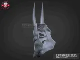 Neon White Game Mask - Japanese Kitsune Cosplay Halloween-4