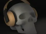 Skull headset stand-0