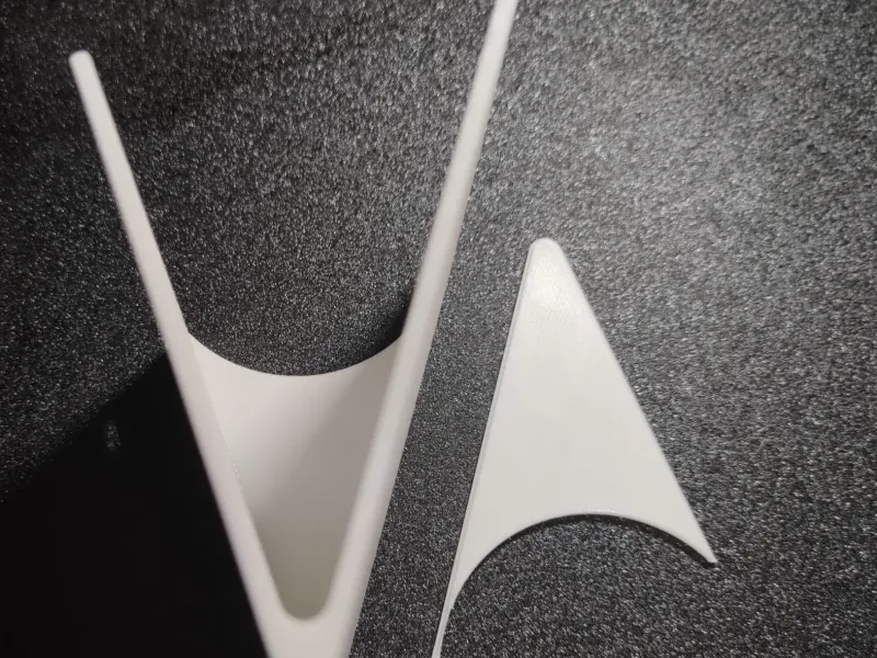 Slope shelf with mounting holes for pencil organizer