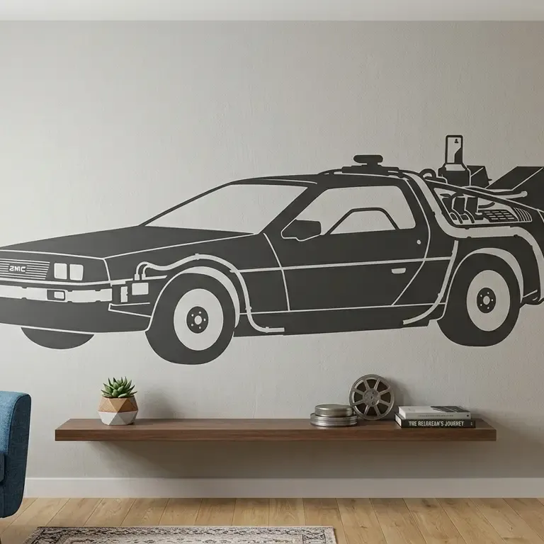 decoración coche regreso al futuro 